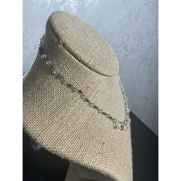 Crystal Drop Necklace With Adjustable Chain & Clasp - Picture 4 of 5